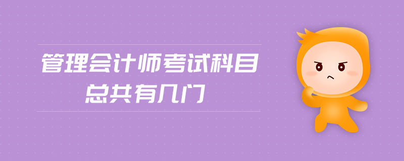 管理會(huì)計(jì)師考試科目總共有幾門