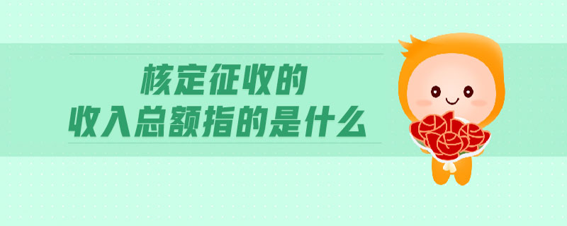 核定征收的收入總額指的是什么