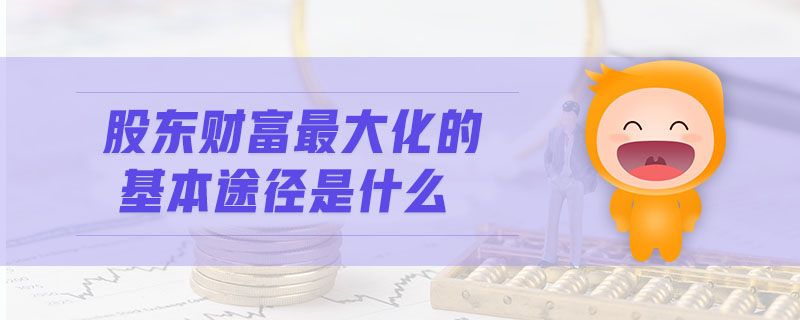 股東財(cái)富最大化的基本途徑是什么