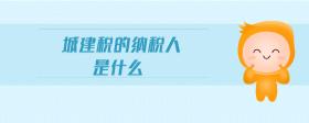 城建稅的納稅人是什么