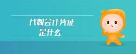 代制會計憑證是什么