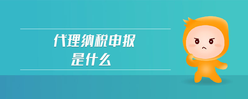 代理納稅申報(bào)是什么