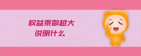 權(quán)益乘數(shù)越大說明什么