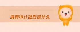 清算審計(jì)報(bào)告是什么