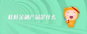 杠桿金融產(chǎn)品是什么