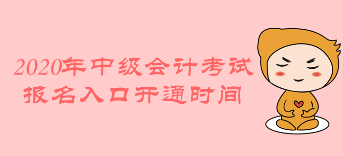 2020年中級(jí)會(huì)計(jì)職稱(chēng)考試報(bào)名入口開(kāi)通時(shí)間是什么時(shí)候？