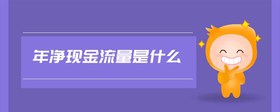 年凈現(xiàn)金流量是什么
