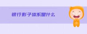 銀行影子體系是什么