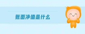 賬面凈值是什么