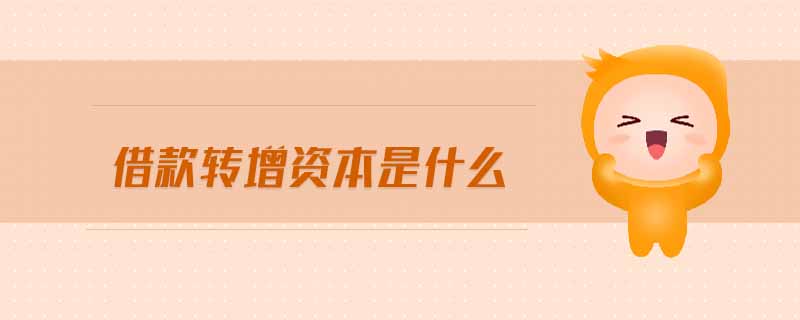 借款轉增資本是什么