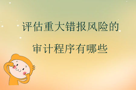 評估重大錯報風(fēng)險的審計程序有哪些？