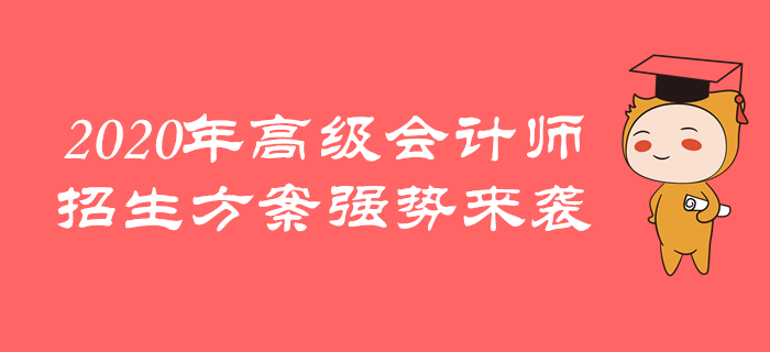 東奧2020年高級(jí)會(huì)計(jì)師招生方案全面上線，一起學(xué)習(xí)吧！