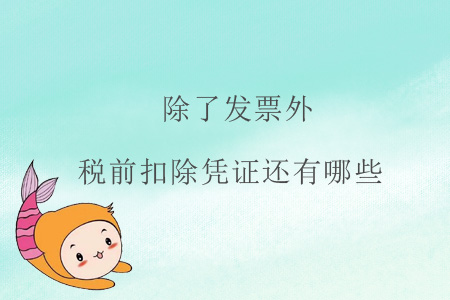 除了發(fā)票外，稅前扣除憑證還有哪些？
