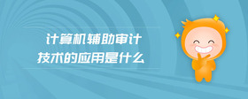 計算機輔助審計技術(shù)的應(yīng)用是什么