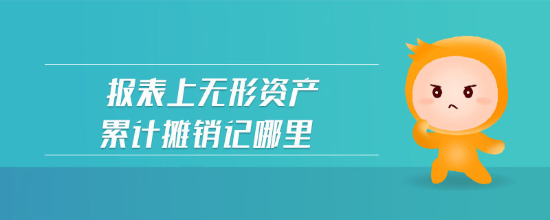 報(bào)表上無形資產(chǎn)累計(jì)攤銷記哪里