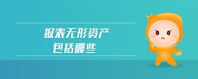 報(bào)表無形資產(chǎn)包括哪些