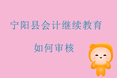 2019年山東省泰安市寧陽縣會計繼續(xù)教育如何審核？