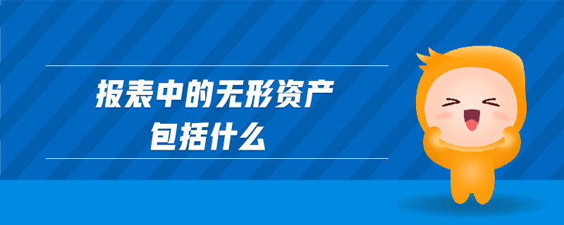 報表中的無形資產(chǎn)包括什么
