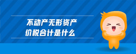 不動產無形資產價稅合計是什么