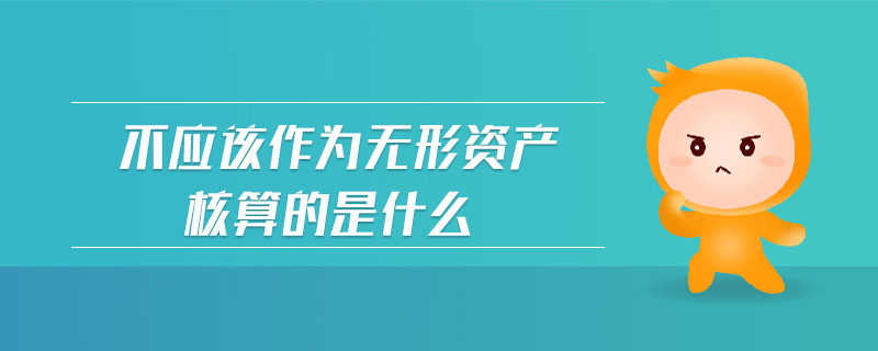不應(yīng)該作為無(wú)形資產(chǎn)核算的是什么