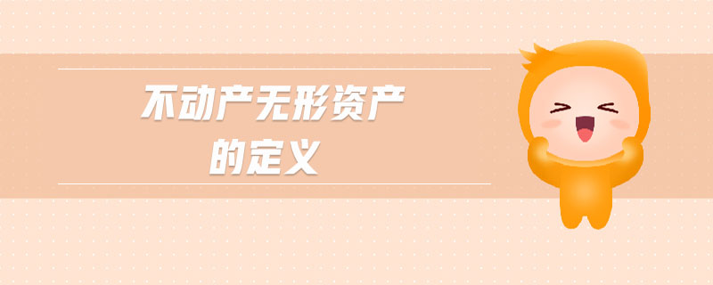 不動產無形資產的定義