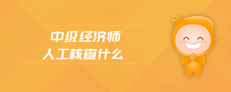 中級(jí)經(jīng)濟(jì)師人工核查什么
