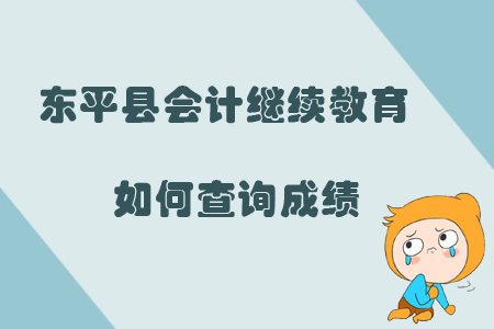 2019年山東省泰安市東平縣會(huì)計(jì)繼續(xù)教育如何查詢成績？
