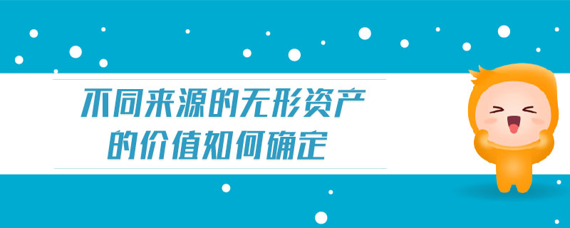 不同來源的無形資產(chǎn)的價值如何確定