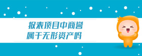 報表項目中商譽屬于無形資產(chǎn)嗎