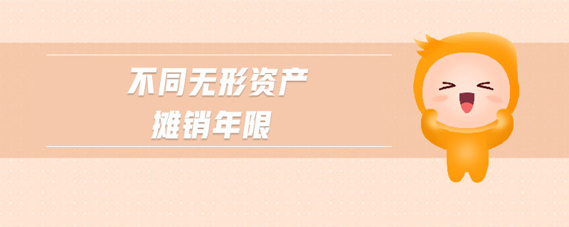 不同無形資產(chǎn)攤銷年限
