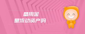 備用金是流動資產嗎