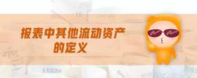 報表中其他流動資產的定義