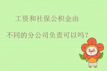 工資和社保公積金由不同的分公司負(fù)責(zé)可以嗎？