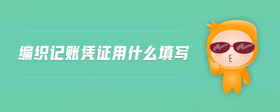 編織記賬憑證用什么填寫