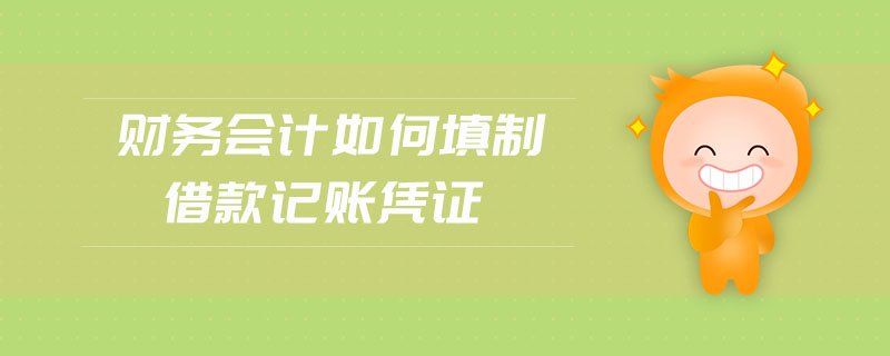 財(cái)務(wù)會(huì)計(jì)如何填制借款記賬憑證