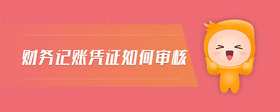 財(cái)務(wù)記賬憑證如何審核