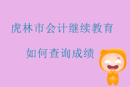 2019年黑龍江省虎林市會(huì)計(jì)繼續(xù)教育如何查詢成績(jī)？