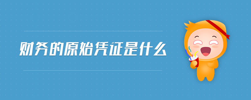 財務(wù)的原始憑證是什么
