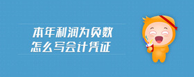 本年利潤為負(fù)數(shù)怎么寫會計(jì)憑證