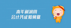 本年利潤用會計(jì)憑證如何做