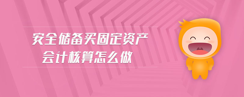 安全儲(chǔ)備買(mǎi)固定資產(chǎn)會(huì)計(jì)核算怎么做