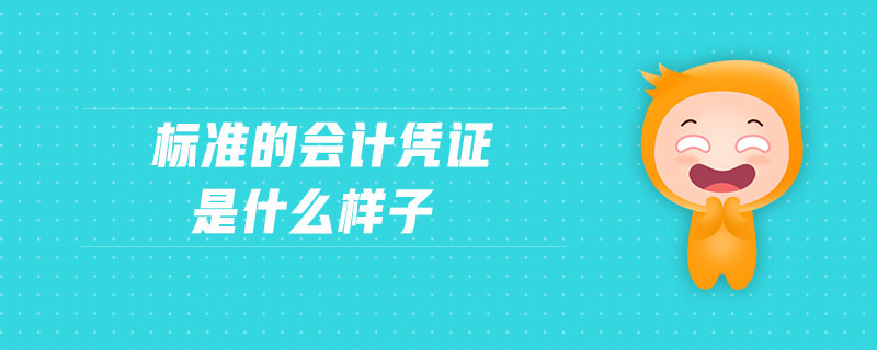 標準的會計憑證是什么樣子