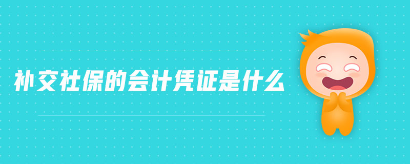 補交社保的會計憑證是什么