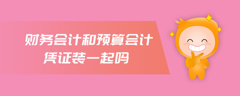 財(cái)務(wù)會(huì)計(jì)和預(yù)算會(huì)計(jì)憑證裝一起嗎