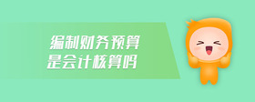 編制財務(wù)預(yù)算是會計核算嗎