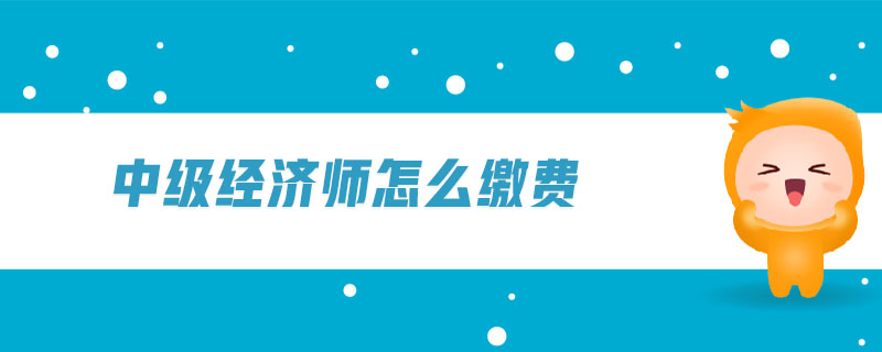 中級(jí)經(jīng)濟(jì)師怎么繳費(fèi)