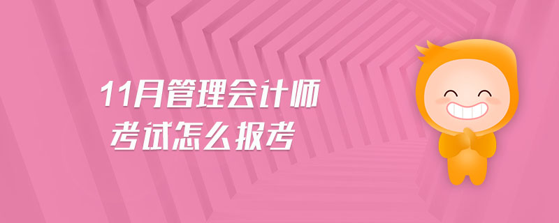 11月管理會(huì)計(jì)師考試怎么報(bào)考