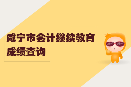 2019年湖北省咸寧市會(huì)計(jì)繼續(xù)教育完成后怎樣查詢個(gè)人成績？