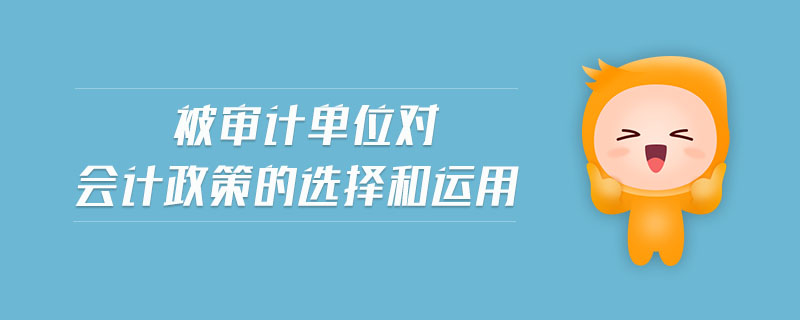 被審計單位對會計政策的選擇和運用