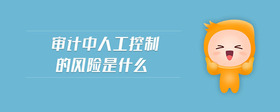 審計中人工控制的風險是什么